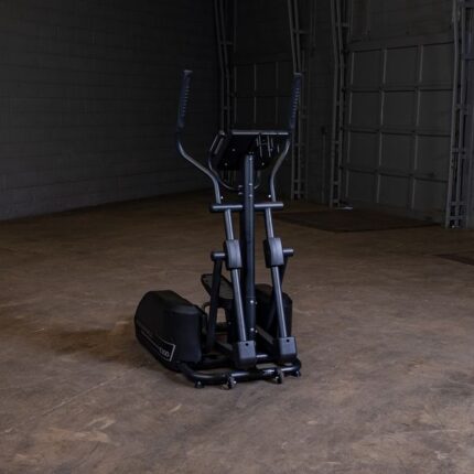 Black elliptical exercise machine.