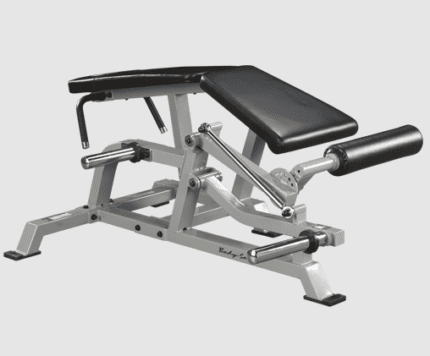 Leg extension machine for gym workout.