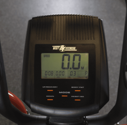 Best Fitness elliptical machine console.