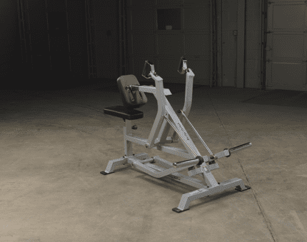 Seated low row machine for gym.