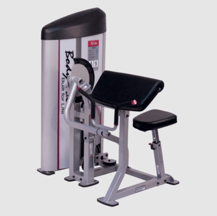 Bicep curl weight machine for gym.