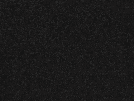 Black textured background with small particles.