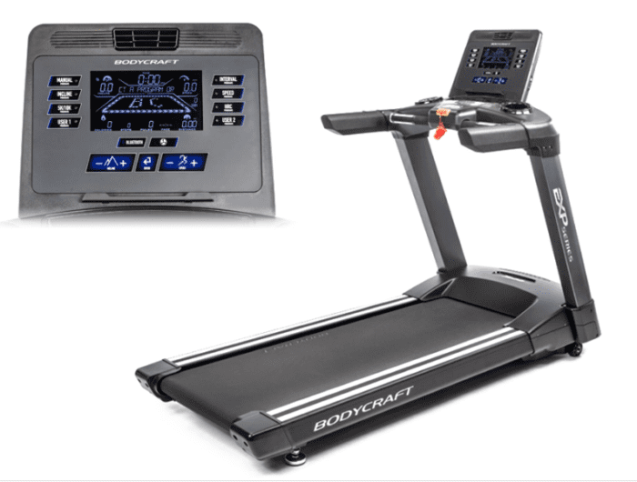 Black Bodycraft EXP series treadmill.