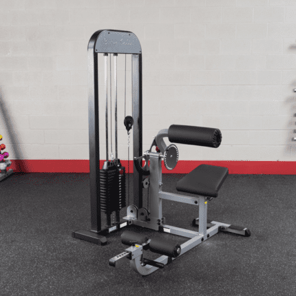 Gym equipment for back exercises.