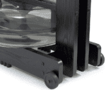 Black water rowing machine frame.