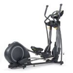 Black elliptical cross-trainer machine.