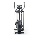 Black elliptical cross-trainer machine.