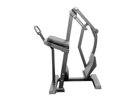 Abdominal exercise machine with black padding.