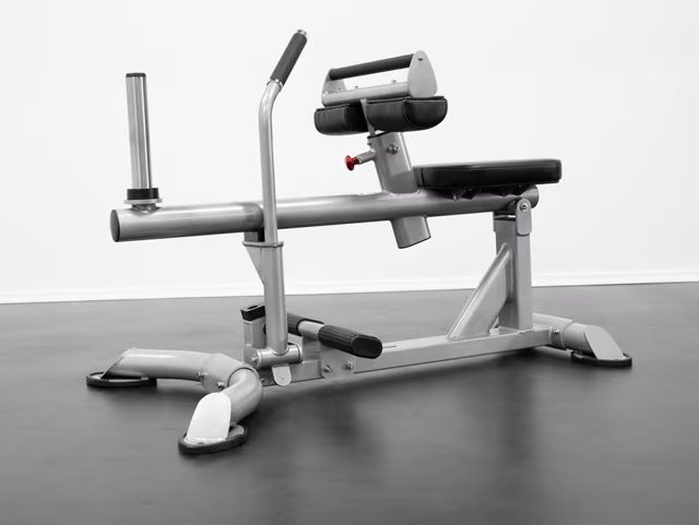 Gym equipment for seated calf raises. Gym equipment for seated calf raises.