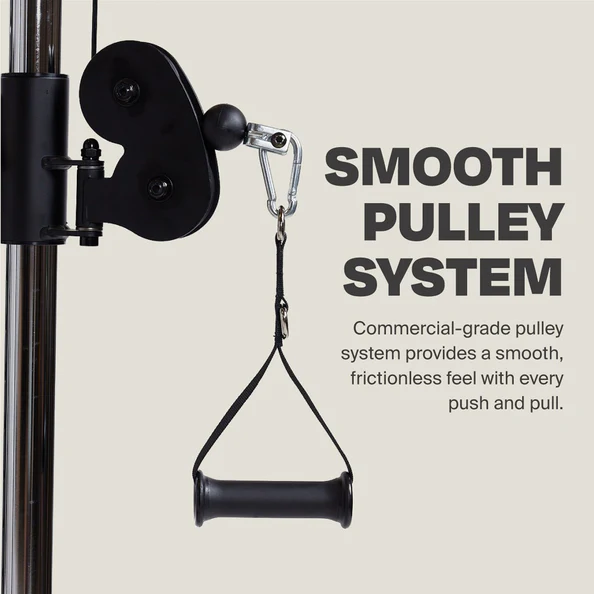 Smooth pulley system for exercise equipment. Smooth pulley system for exercise equipment.